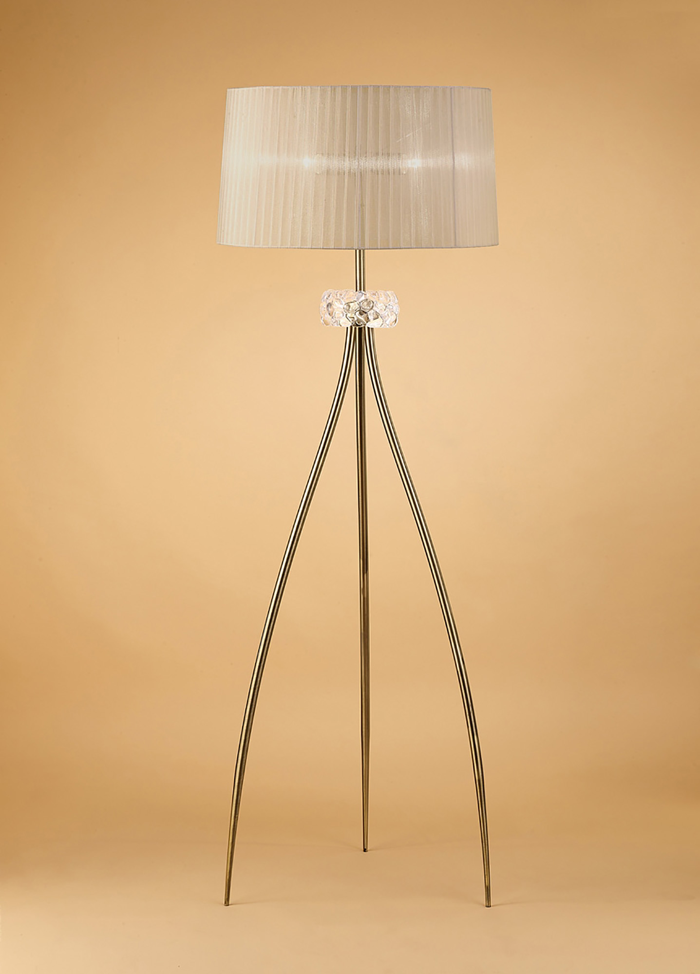 Loewe Antique Brass-Soft Bronze Floor Lamps Mantra Shaded Floor Lamps Loewe Antique Brass-Soft Bronze Floor Lamps Mantra Shaded Floor Lamps